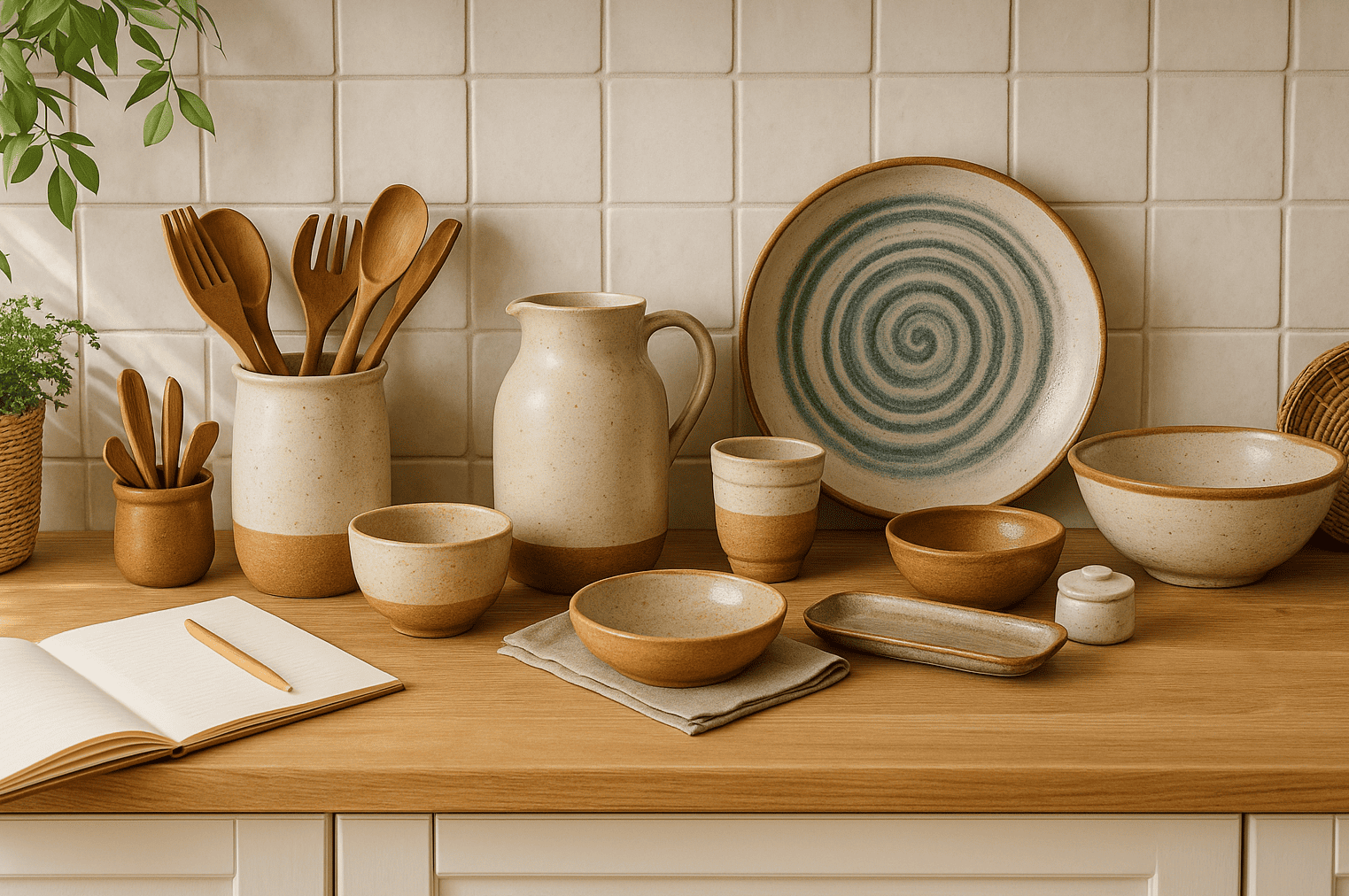 decoración de cocinas con cerámica artesanal